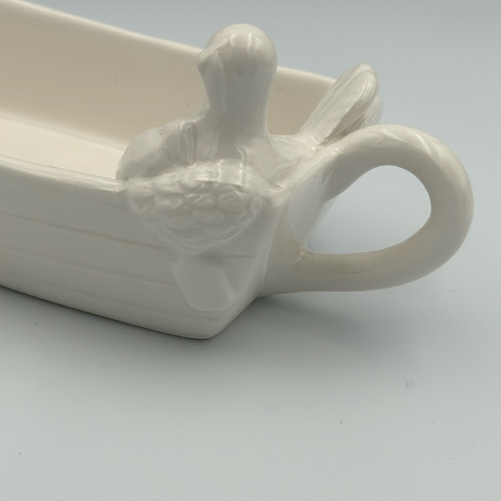 Ceramic White USS Turkey Gravy Boat NWT - Picture 3 of 9